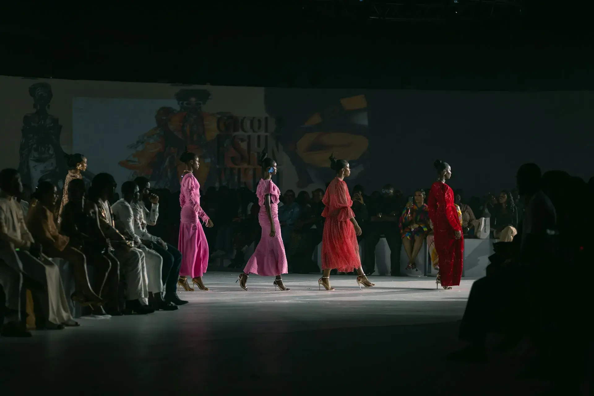 African fashion creators presenting their work